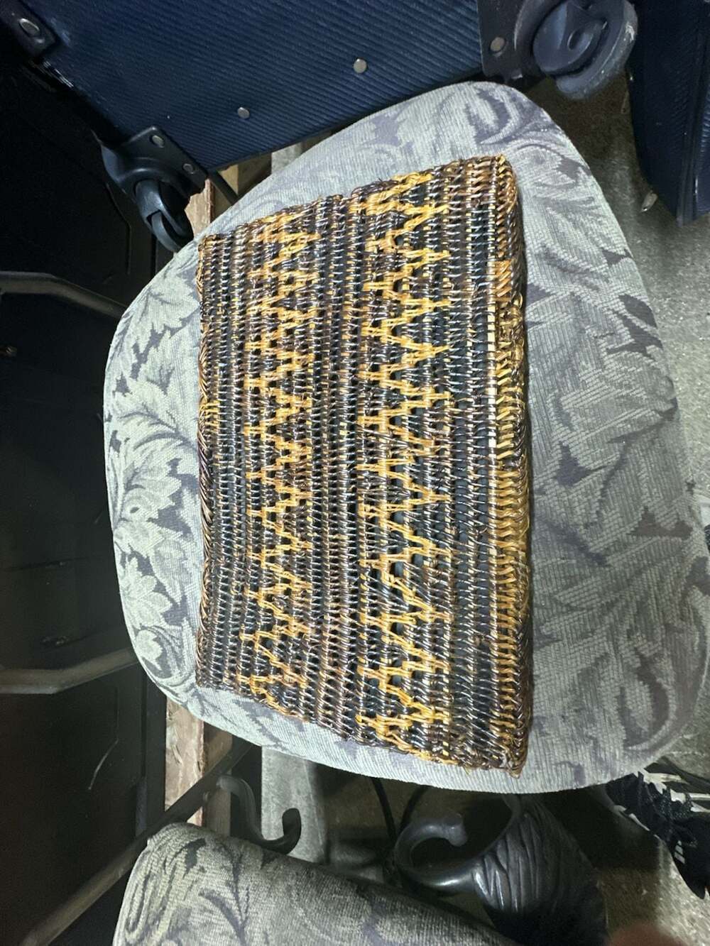 Mister Ernest Handbag Inc. Vintage Woven Wicker Clutch